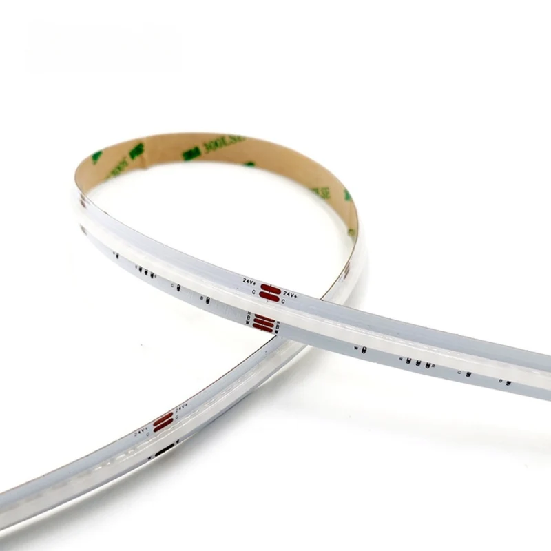 RGBW / RGBWW / RGBCCT COB Flexible LED Strip Light - 12V / 24V | 756 LEDs/m | RGB Color Changing | 12mm PCB | Dot-Free Continuous Lighting | Non-Waterproof | for Cabinets, Kitchen & Office Lighting | 5/50M