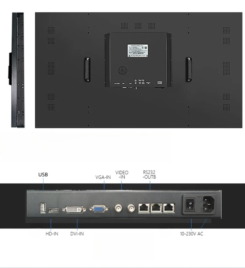 49” BOE LCD Video Wall – 3x3 Kit (9 Panels) | 1920x1080 FHD | 500 nits | Ultra Narrow Bezel 3.5mm | HDMI Splicer + Wall Mount Included
