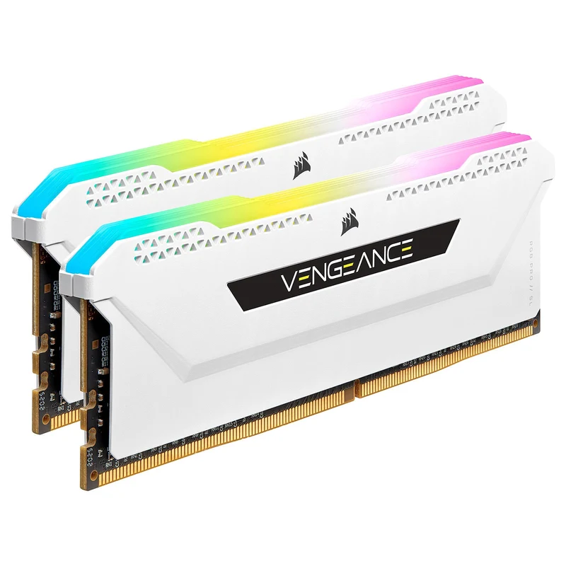 Corsair Vengeance RGB PRO SL 2X16Go DDR4 3600C18 Blanc