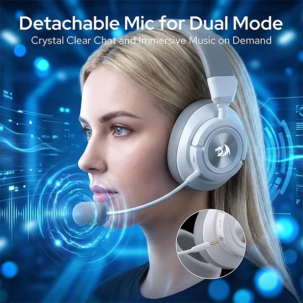 Redragon H889 Wireless Gaming Headset 4-in-1 (White)
