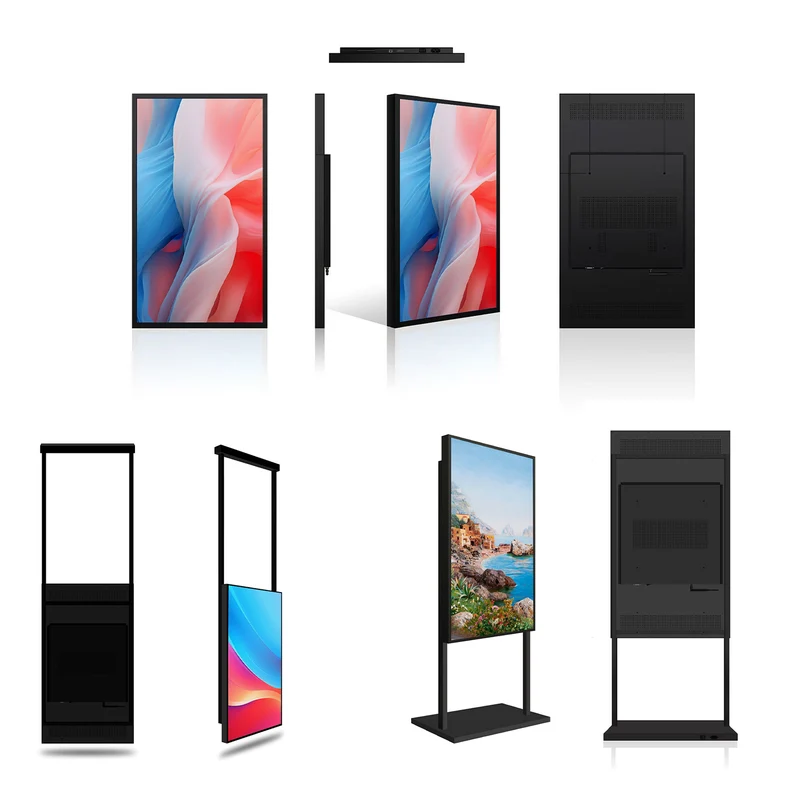 49" Single-Sided 2500nits High Bright Window LCD Display Screen, Android RK3568 2G+32G, Non-Touch, Cloud/APP/USB, Wall-Mount/Floor Stand/Suspended Installation