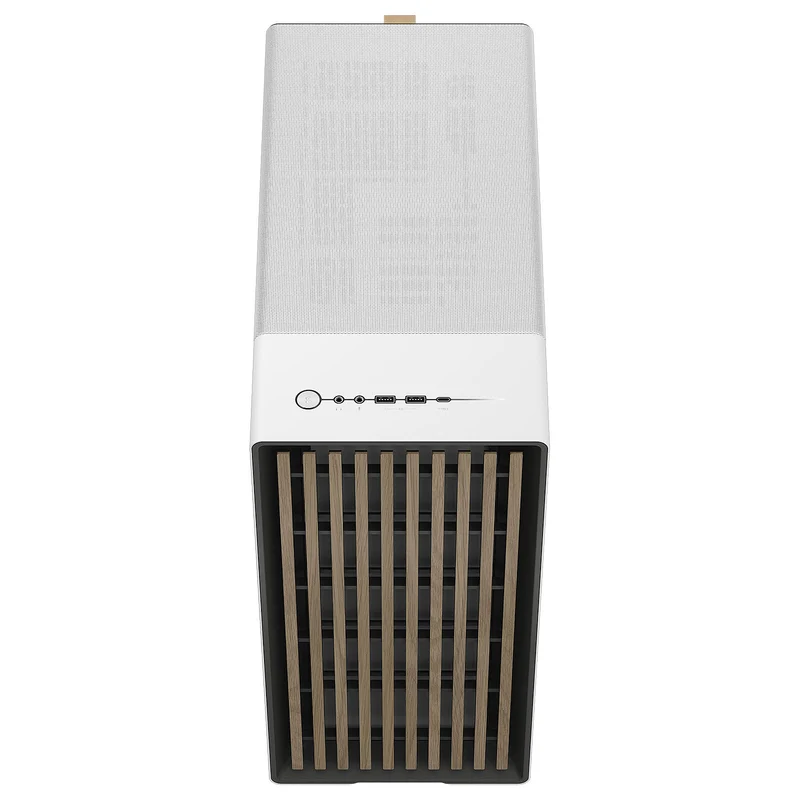 Fractal Design North Chalk TG Clear - Blanc