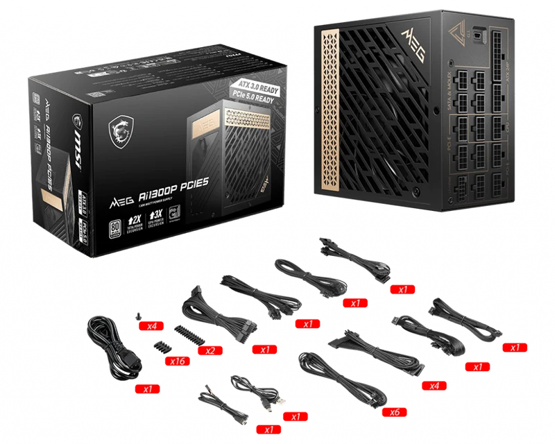 MSI MEG Ai1300P PCIE5 ATX3.0 80 Plus Platinum