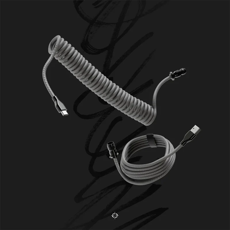 Tryhard Coiled Cable Gray