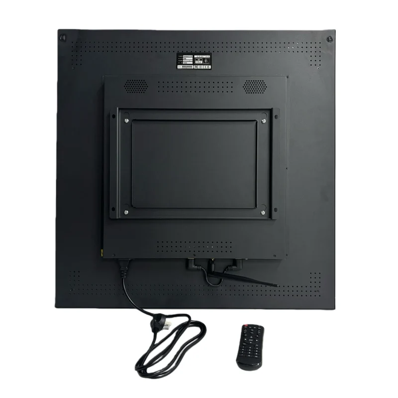SQ Series 19.2 Inch (345×345mm Viewable) 1:1 Square Monitor LCD Display Screen, Cloud / APP / USB Disk Content Upload