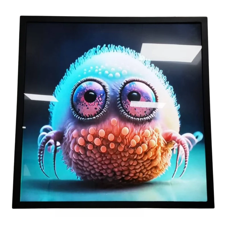SQ Series 19.2 Inch (345×345mm Viewable) 1:1 Square Monitor LCD Display Screen, Cloud / APP / USB Disk Content Upload