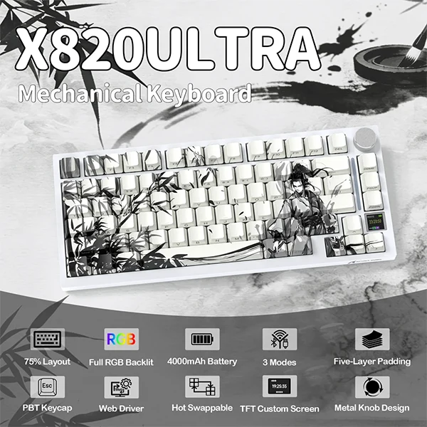 ATTACK SHARK X820 Ultra Shark Switch (DARK WARRIOR)
