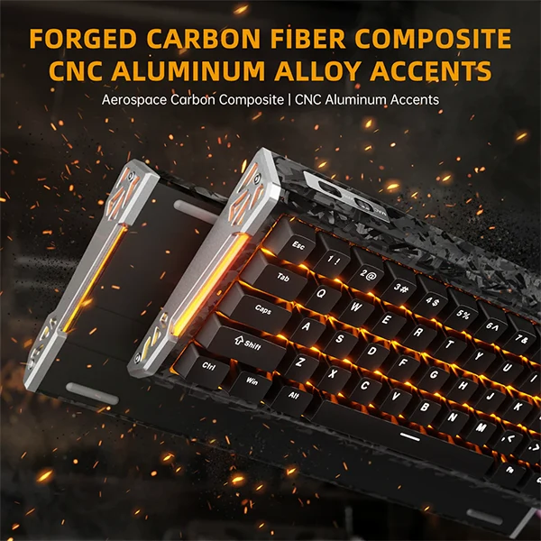 ATTACK SHARK R68 HE Rapid Trigger Keyboard Magnetic Switch (Black)