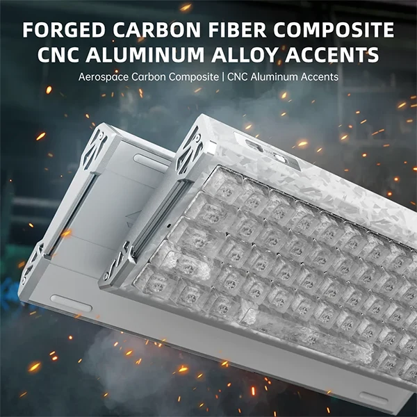 ATTACK SHARK R68 HE Rapid Trigger Keyboard Magnetic Switch (Ice Ninja)