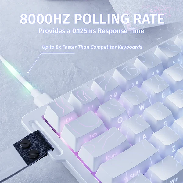 ATTACK SHARK X68 HE Magnetic Switch (White)