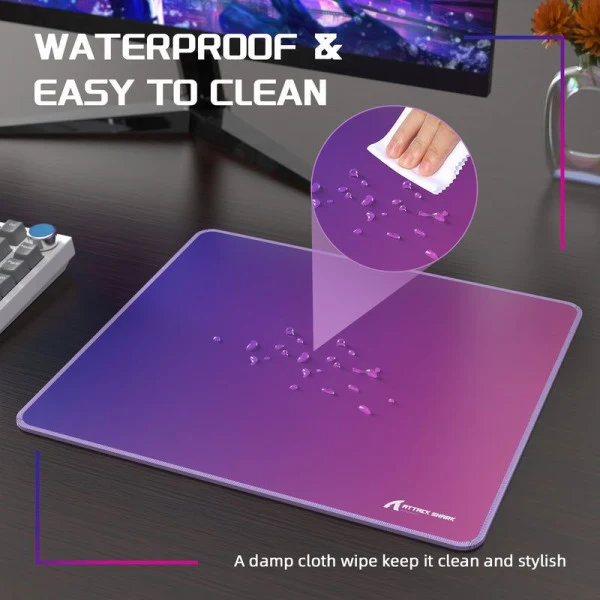 ATTACK SHARK CM03 Gaming Mouse Pad (Purple/Blue)