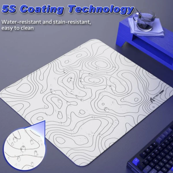 ATTACK SHARK CM02 Gaming Mouse Pad (White)