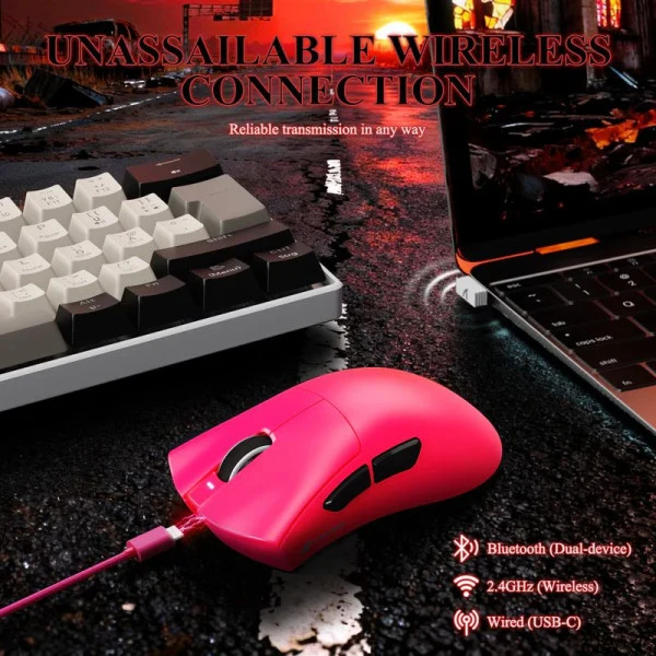 ATTACK SHARK V3 Pro (Berry red)