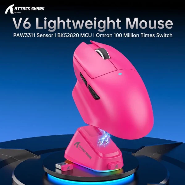 Attack shark V6 (Berry red)