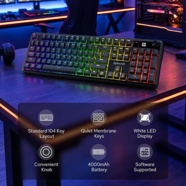 Redragon K526 PRO RGB Black