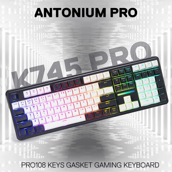 Redragon ANTONIUM K745 PRO Tri-Mode Mechanical Keyboard (Blue)