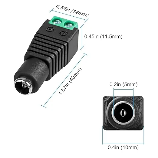 DC 6V Desktop Power Supply Adapter 30W/60W, AC 100–240V Input, US Plug, Switching Transformer for Electronics, Router, Toys, DIY Projects