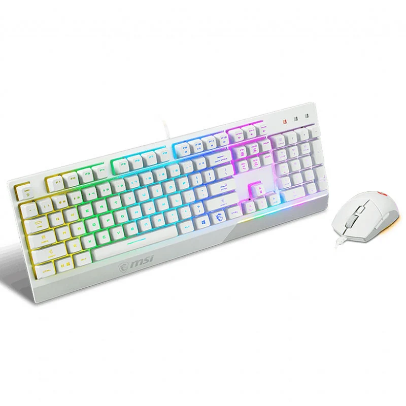 MSI Vigor GK30 + Clutch GM11 COMBO FR Blanc