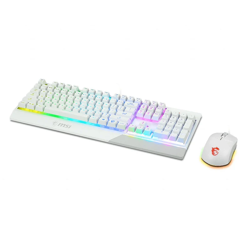 MSI Vigor GK30 + Clutch GM11 COMBO FR Blanc
