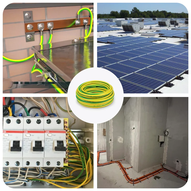 6mm² Ground Cable 10m–30m, Green-Yellow Earth Wire PVC, Flexible Electrical Wire for Earthing, Wiring and Safety Installations
