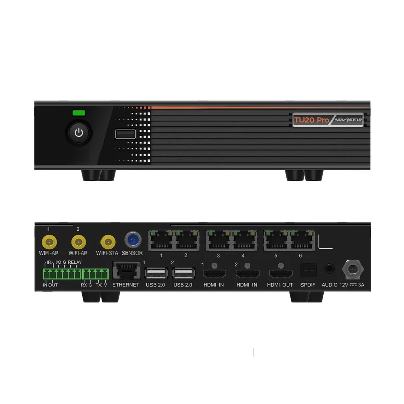 NovaStar TU20 PRO Playback Control Processor – 3.9 Million Pixels | Hybrid Synchronous and Asynchronous LED Control Box with 4K Input for LED Display Screens