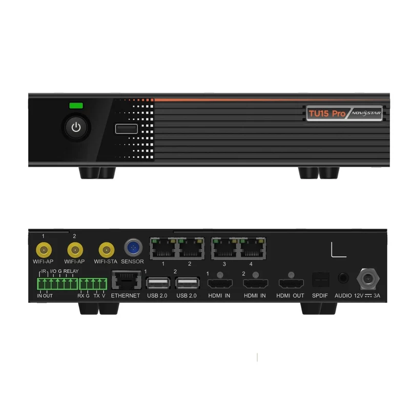 NovaStar TU15 PRO Playback Control Processor– 2.6 Million Pixels | Dual-Mode Synchronous & Asynchronous | Powefull Interaction & Playback Control for LED Display Screens