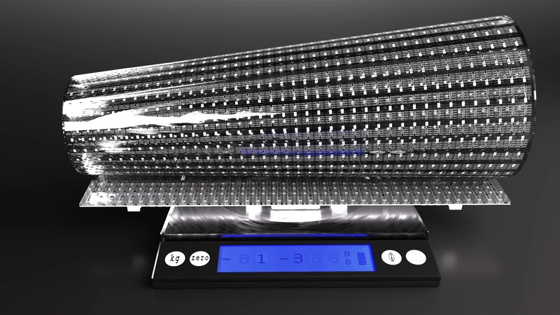 【Standard Modular Panel】HC Series P4 Adhesive Transparent LED Film – 240×1000 mm (9.45×39.37 in) | 2000nits | 90% Transparency Glass Sticker Display for Storefront Glass & Interior Partitions | Multiple Kit Options | Plug & Play