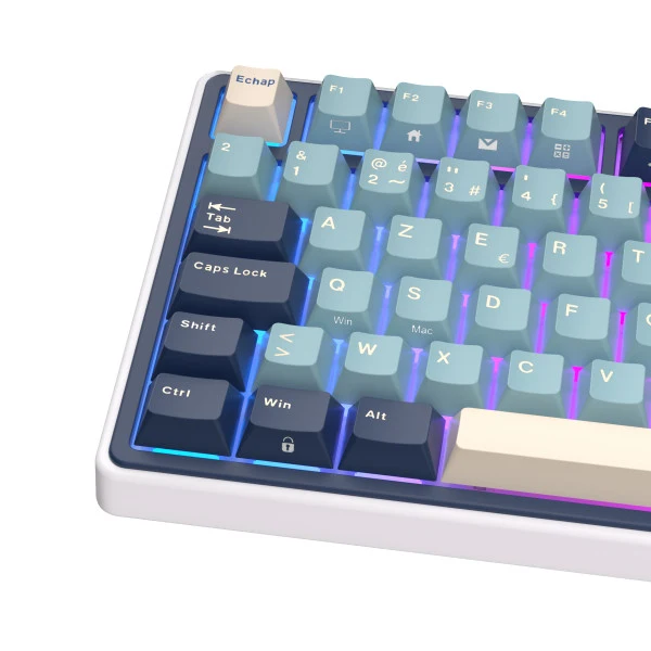 Royal Kludge R75 Forest Blue K Silver Switch (FR Azerty)