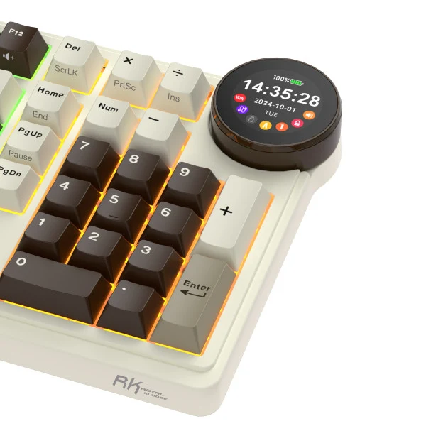 Royal Kludge RK N99 Mocha Grey Violet Switch (US Qwerty)
