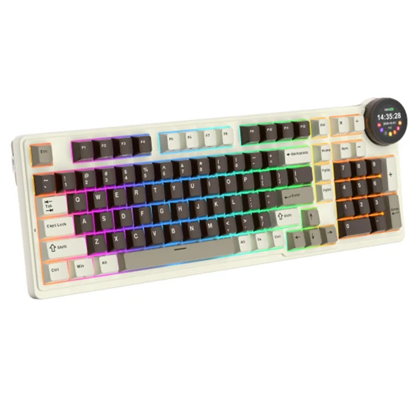 Royal Kludge RK N99 Mocha Grey Beige Switch (US Qwerty)
