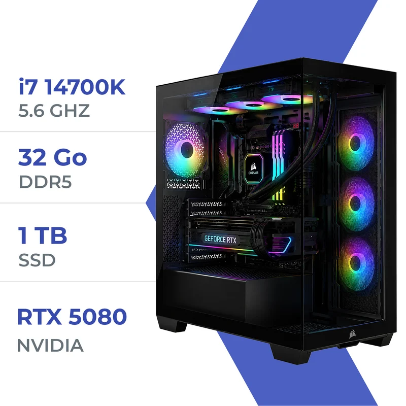 PC Gamer Techspace i7 14700K/1TB SSD/32GB/RTX 5080