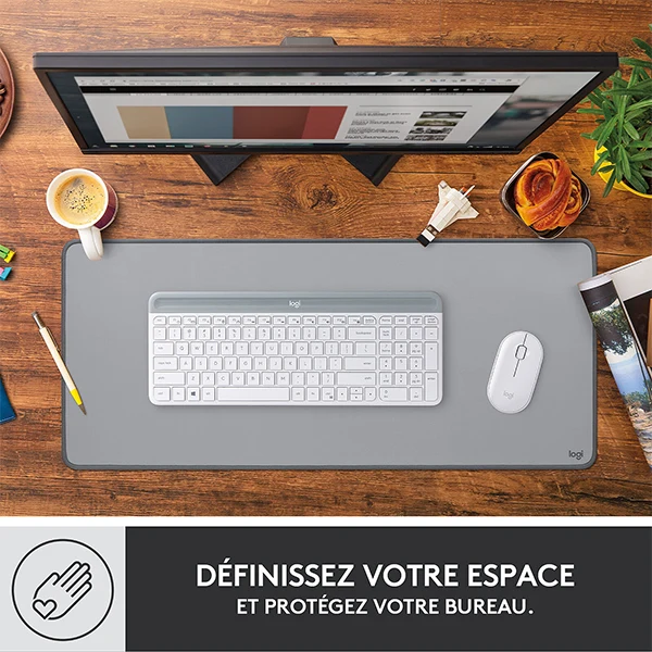 Logitech Desk Mat Studio Series Gris