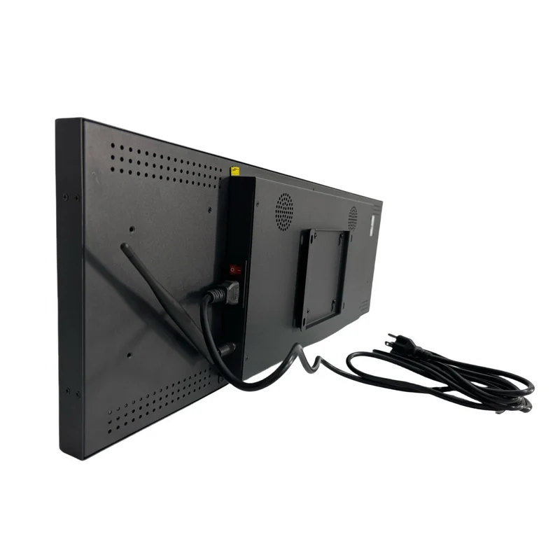 28.6 Inch (698.4×203.7mm Viewable) Ultra-Wide Android LCD Shelf Screen | Stretched Bar Digital Signage w/ Optional Touch | Cloud / USB / App Control