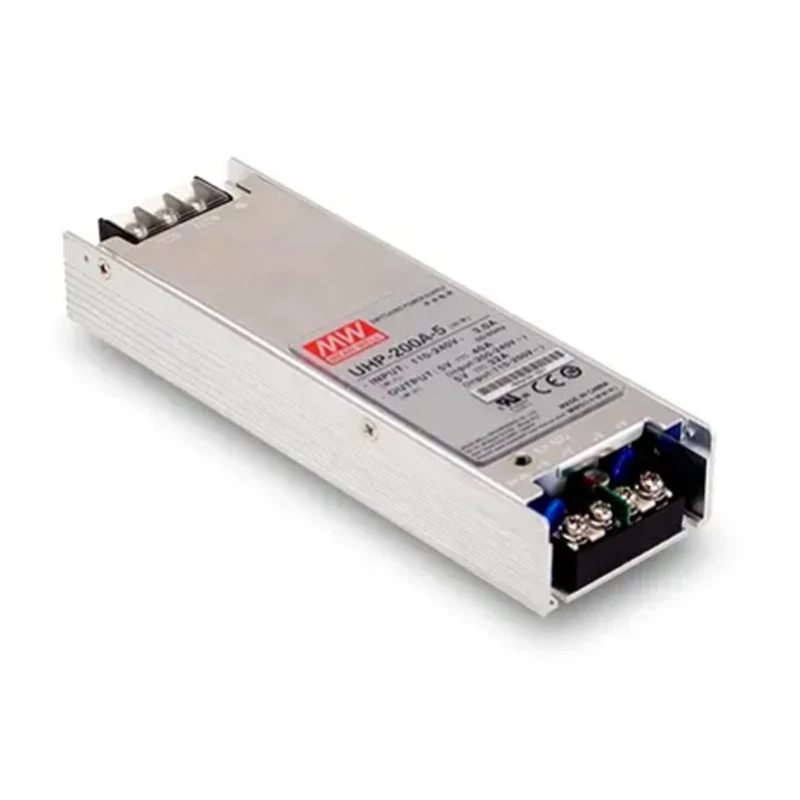 MEAN WELL UHP-200A-5 Enclosed Power Supply – 5V Output | 200W | CE & UL Certified | Indoor / Covered Outdoor Use