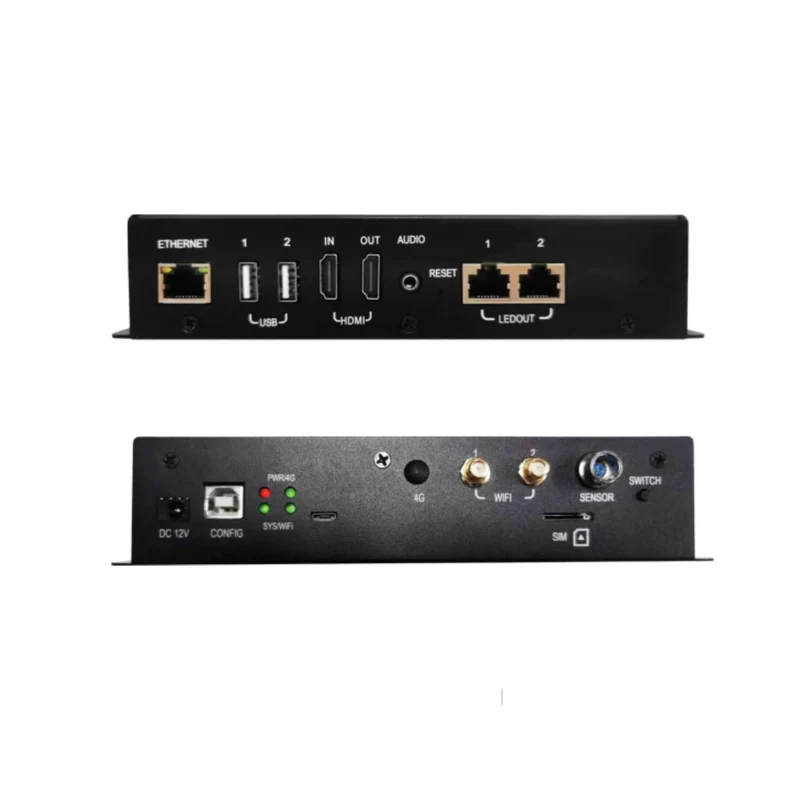 Mooncell MB4 Media Player Box – 1.3 Million Pixels | Compact Synchronous LED Sending Box with HDMI & DVI Input for LED Display Screens