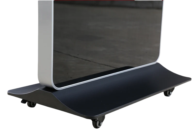 43‘’ Dual-Sided Indoor Floor-Standing LCD Advertising Display with Wheel Stand | Android RK3568 2GB+32GB | No Touch | CMS Preinstalled