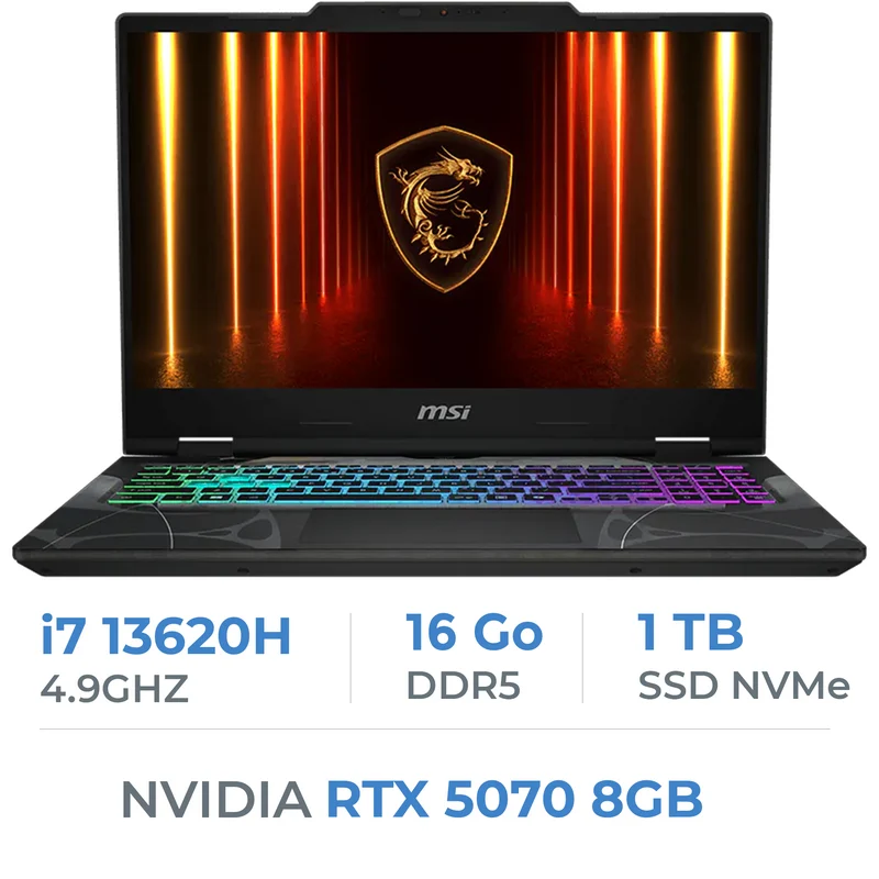 MSI Cyborg 15 B13WGKG-830XMA i7-13620H/16GB DDR5/1TB SSD/RTX 5070 8GB/15.6" 144Hz/FreeDos