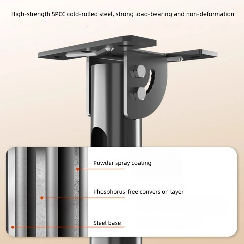 42-85 inch Dual Back to Back LCD Screen Hanger LCD TV Ceiling Hanger 360 Degree Rotation Wall-mounted LCD Monitor Stand