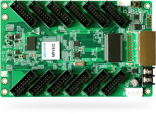 NovaStar MRV412‑N Receiving Card – Maxium 512×512 Pixels | 24‑Group Parallel RGB HUB75 LED Controller Board for LED Display Screens