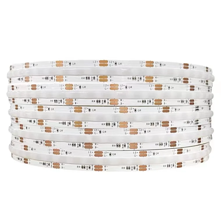 RGB COB Flexible LED Strip Light - 12V / 24V | 576 / 840 LEDs/m | RGB Color Changing | 10mm PCB | Dot-Free Continuous Lighting | Non-Waterproof | for Cabinets, Kitchen & Office Lighting | 5/50M
