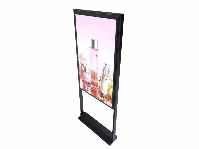 43" Double-Sided High Bright LCD Window Display, 2500nits Front + 700nits Back, Android 2+32G, Non-Touch, Cloud/APP/USB, Hanging/Floor Stand