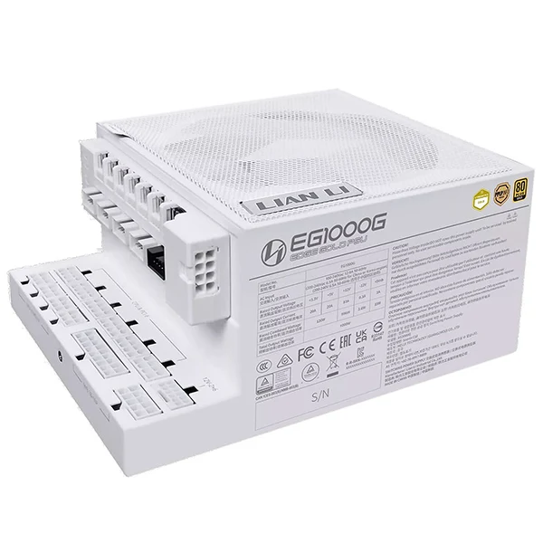 Lian Li Edge 1200 80PLUS GOLD 1200W (White) - With Hub