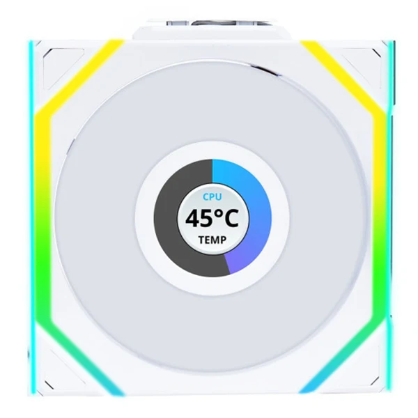 Lian Li UNI Fan SL Wireless LCD Reverse 120 White (Triple Pack)