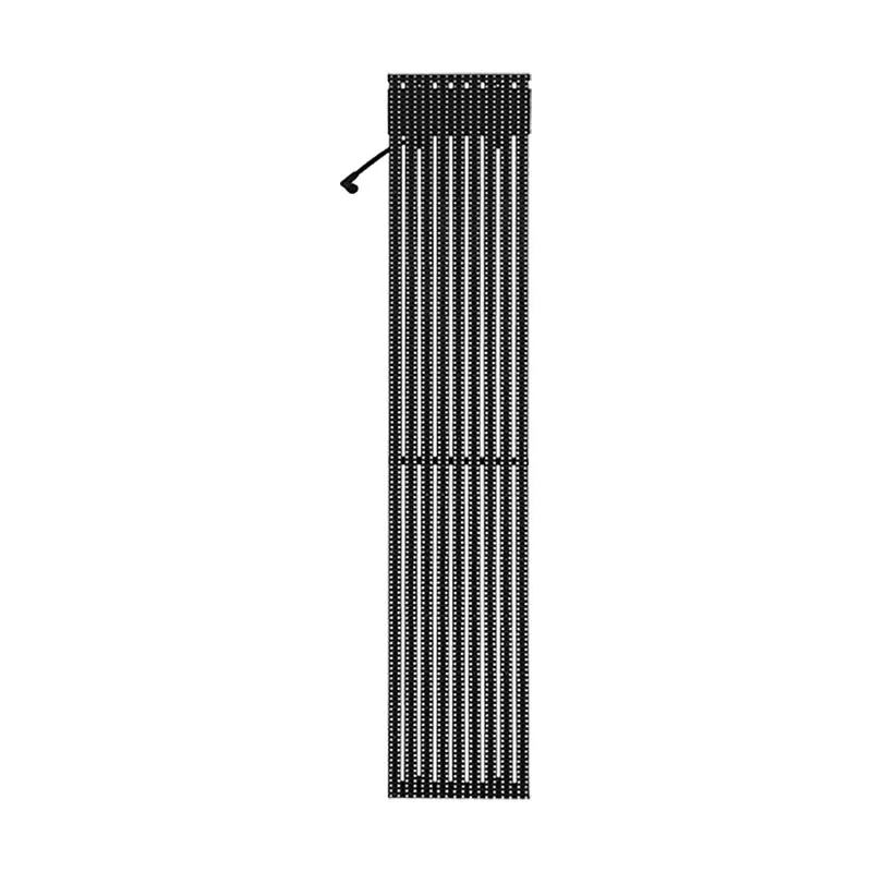 oClear B Series Outdoor Waterpoof P10/13mm Transparent LED Mesh Display High Brightness 6500nits in Size 1500x250mm Aluminum Cabinet for Fixed Installation