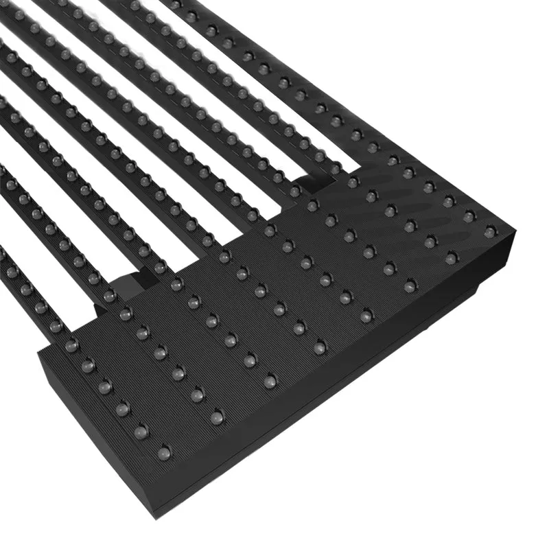 oClear B Series Outdoor Waterpoof P15.6/31.2mm Transparent LED Mesh Display High Brightness 7500nits in Size 1500x250mm Aluminum Cabinet for Fixed Installation