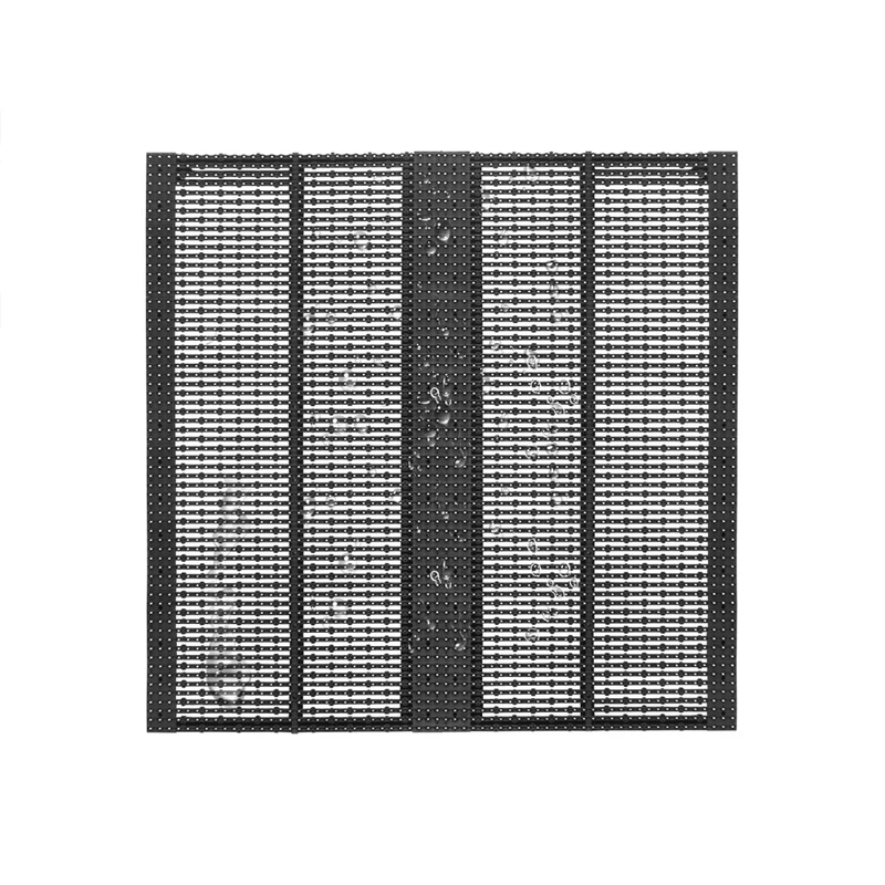 oClear Pro Series Outdoor Waterpoof P15.6/15.6mm Transparent LED Mesh Display High Brightness 6800nits in Size 1000x1000mm Aluminum Cabinet for Fixed Installation