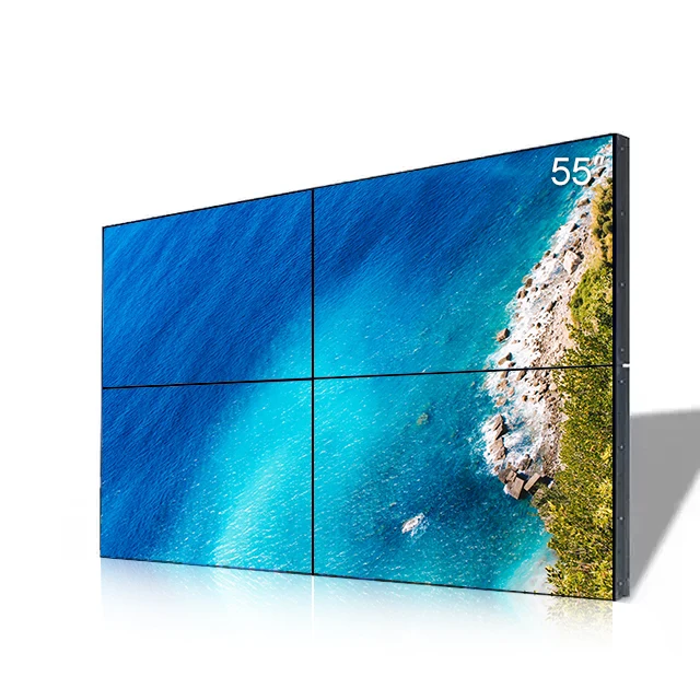55” BOE LCD Video Wall – 2x2 Kit (4 Panels) | 1920x1080 FHD | 500 nits | Ultra Narrow Bezel 0.88mm / 1.7mm / 3.5mm | HDMI Splicer + Wall Mount Included