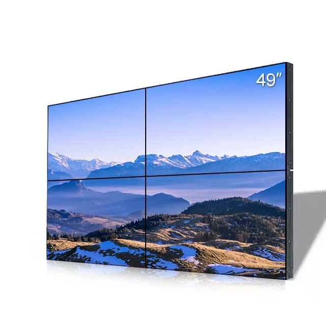 49” BOE LCD Video Wall – 2x2 Kit (4 Panels) | 1920x1080 FHD | 500 nits | Ultra Narrow Bezel 3.5mm | HDMI Splicer + Wall Mount Included