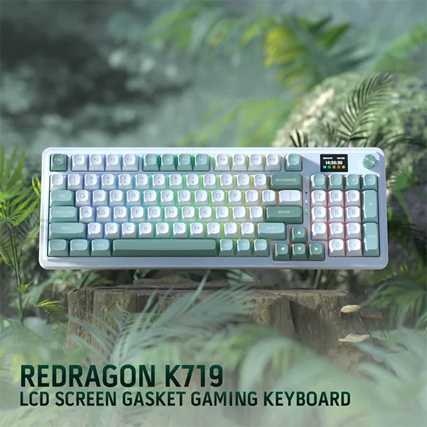 Redragon Galatin PRO K719 Wireless (Jade Cloud)