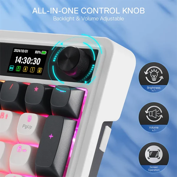 Redragon Galatin PRO K719 Wireless (Glacier Azure)